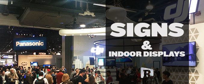 Indoor Signage at a Tradeshow