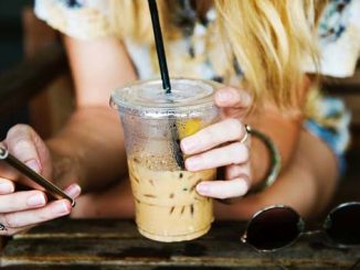 A millennial using a smartphone