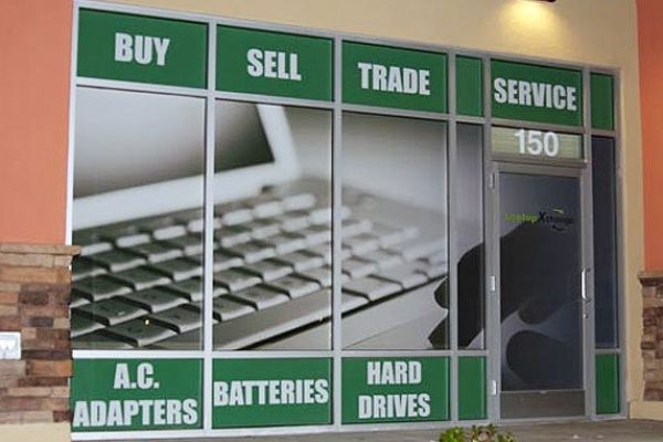 Window Signs for a Computer Store