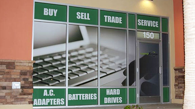 Window Signs for a Computer Store